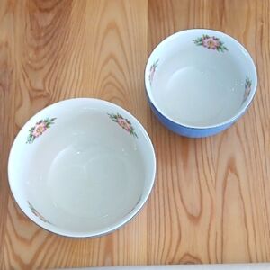 Halls Superior Quality Mixing Bowls Kitchenware Blue Morning Glory
